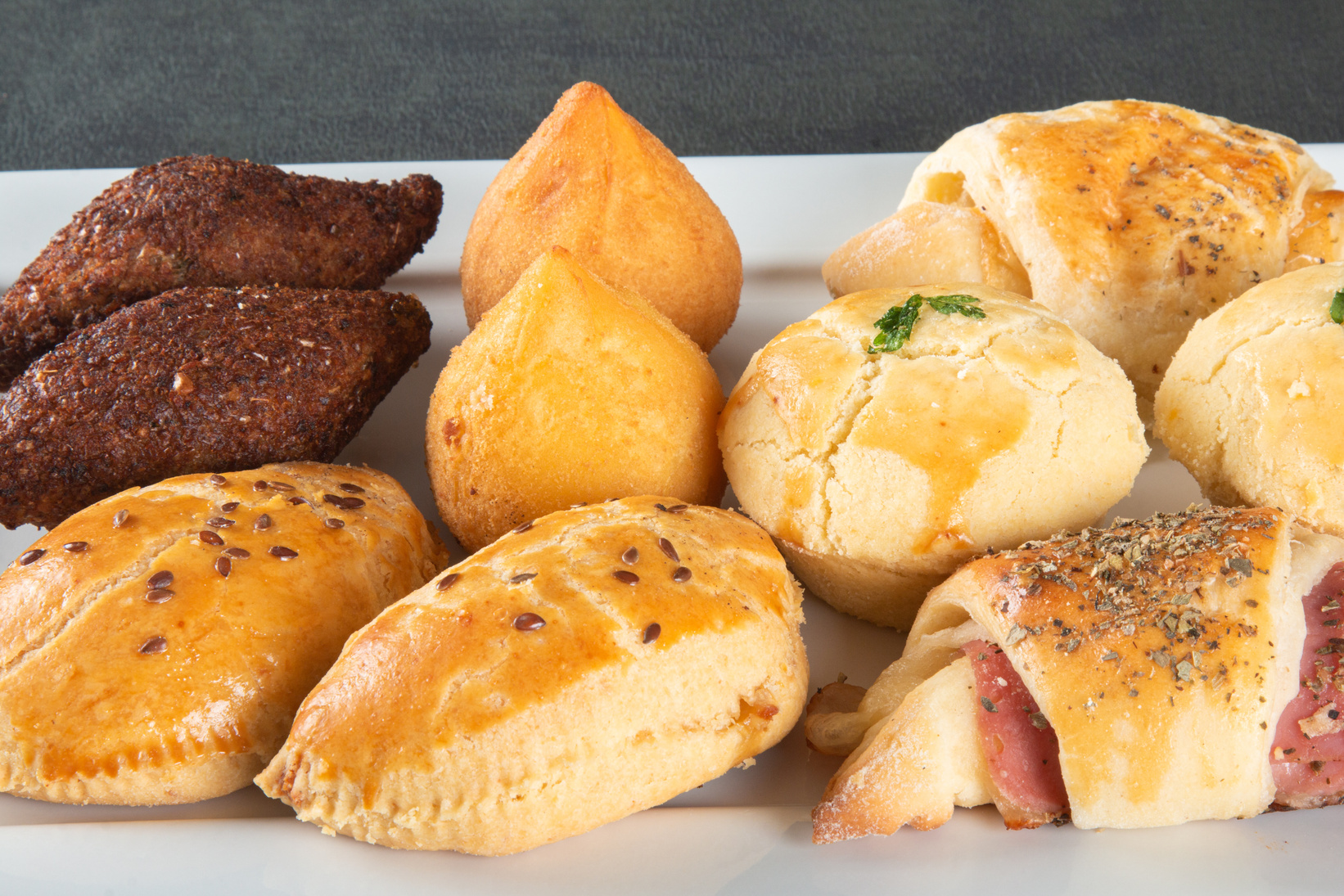Party snacks. typical party food